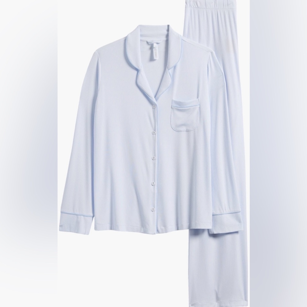 SKIMS Light Blue Pajama Set